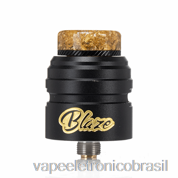 Vape Eletrônico Thunderhead Creations Blaze Solo 24mm BF RDA Gold Black